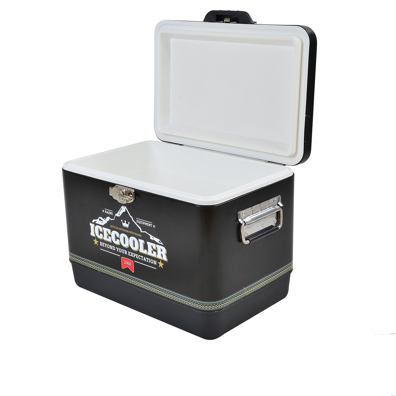 30L Insulate Beverage Cooler Box Metal Ice Cooler Box for Camping