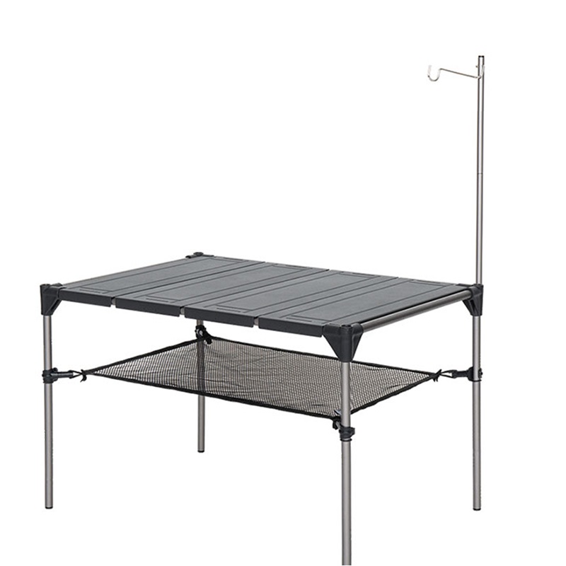 BLACKDEER Outdoor Camping Desk Aluminum Alloy Folding Table Portable Picnic Fishing Beer Table Lightweight Rain-Proof Detachable