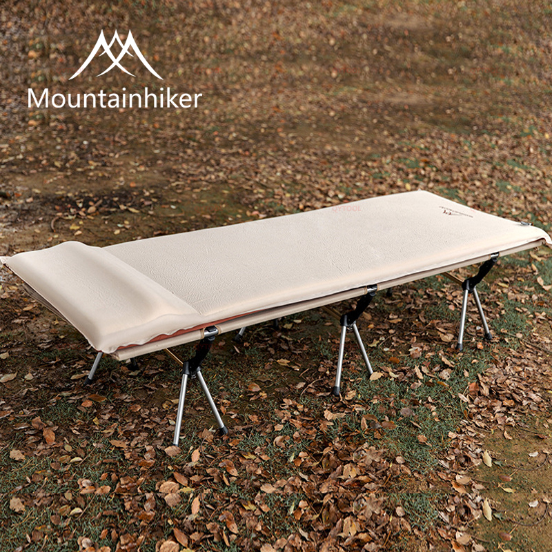 Mountainhiker Lit de camping portable extérieur pliable pour dormir, pêche, randonnée, tente, lit de camping touristique, coussin d'air, matelas de couchage