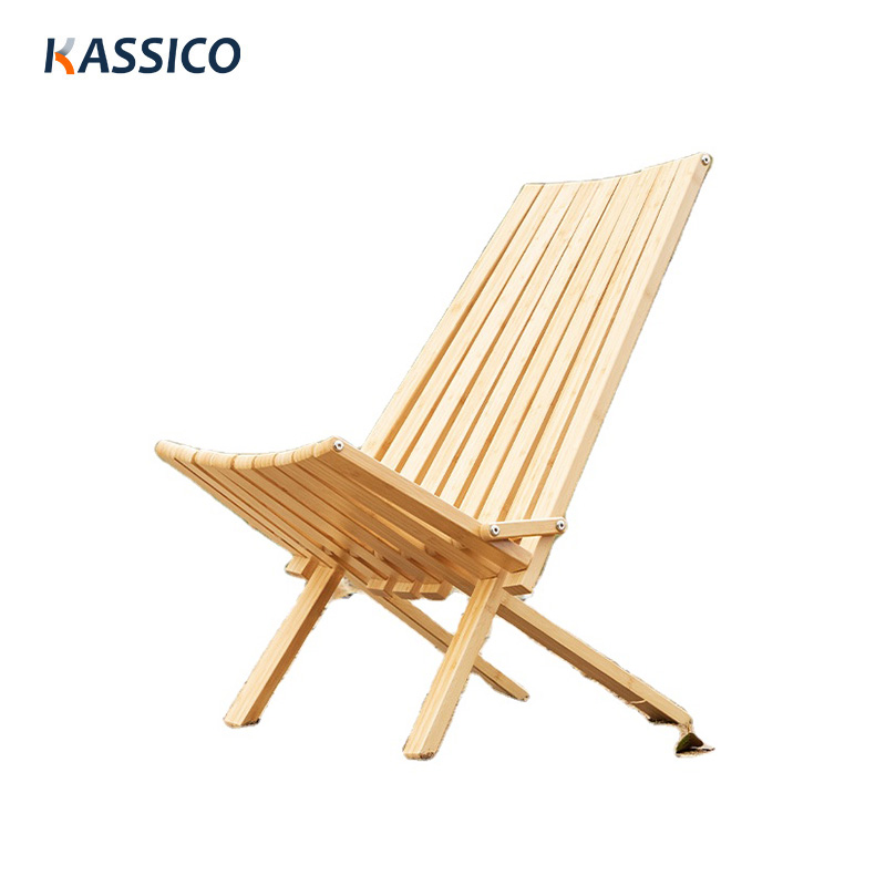 Outdoor Camping Folding Bamboo Relax Chair