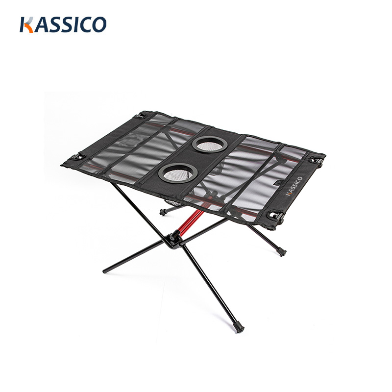 Folding Fabric Picnic Table With Two Cup Holder