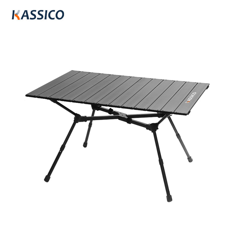 Portable Aluminum Folded Camping Table For Garden Backyard Party Picnic Travel