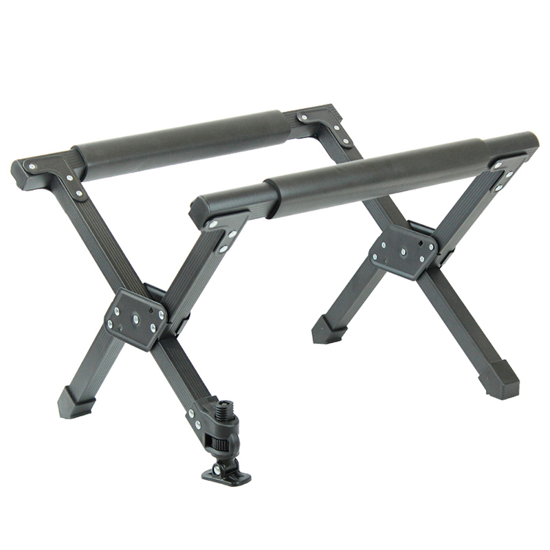Outdoor Aluminum Folding Ice Bucket Rack, Storage Box Bracket Shelf