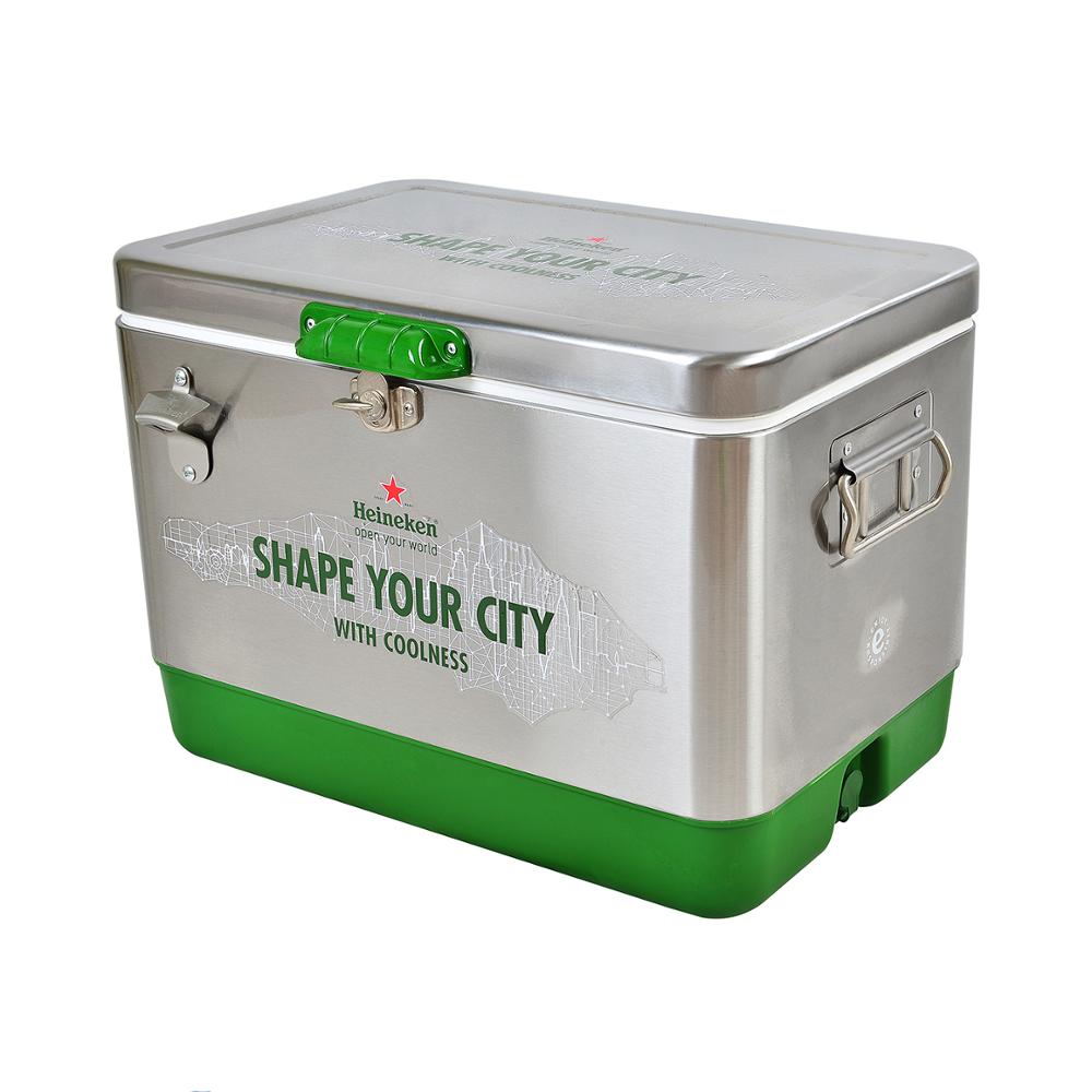 51L Stainess Steel Wine Ice Chest, Beer Cooler Box
