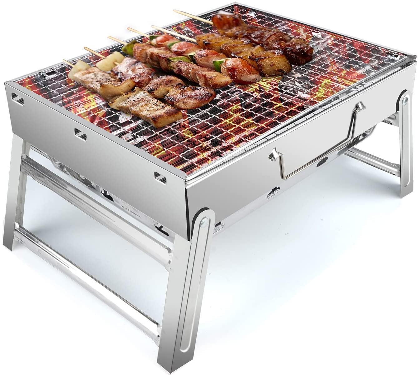 Outdoor Folding Camping BBQ Charcoal Grill