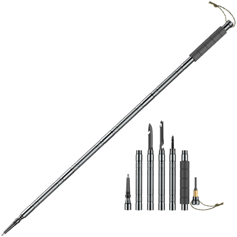 Multifunctional Outdoor Defense Alpenstock Hiking Survival Tools