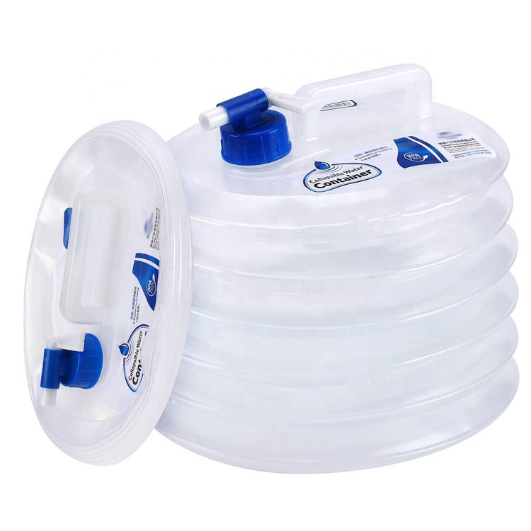 Collapsible Water Carrier Container For Outdoor Camping