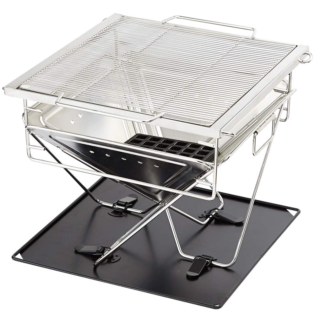 Stainless Steel Outdoor Folding Camping BBQ Grill
