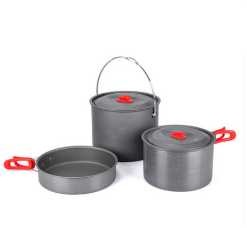 Aluminum Pot Pan Cook set Outdoor Camping Cookware