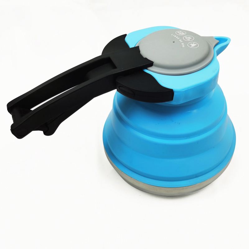 Portable silicone collapsible kettle Silicone folding travel kettle