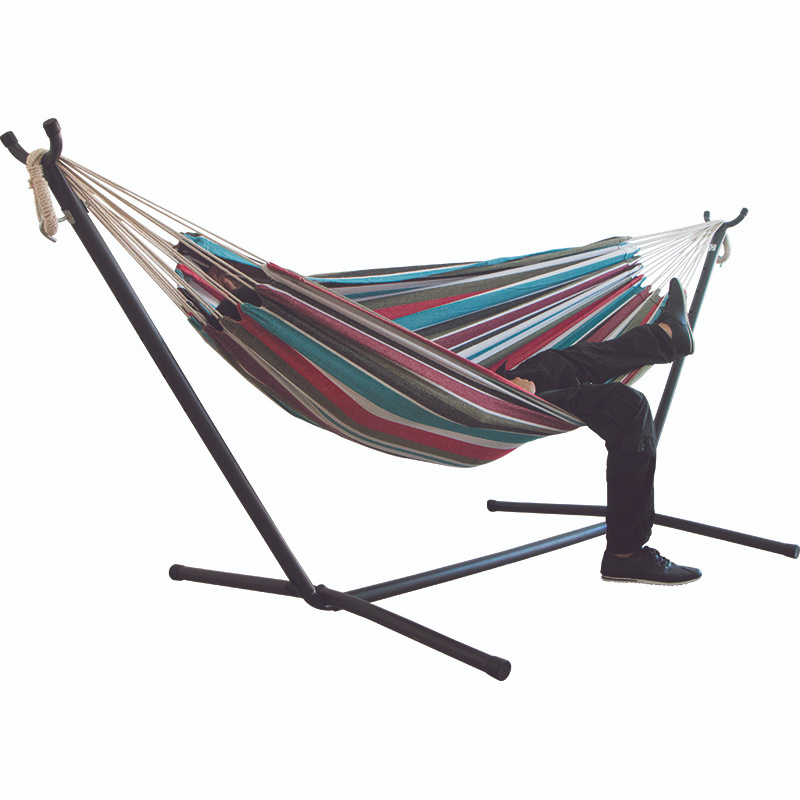 Outdoor Portable Colorful Hammock With Stand For Camping & Hiking