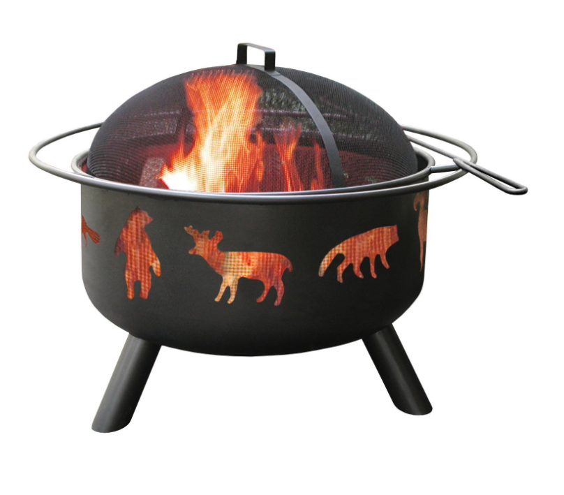 BBQ grill fire burner wood burning fire pit