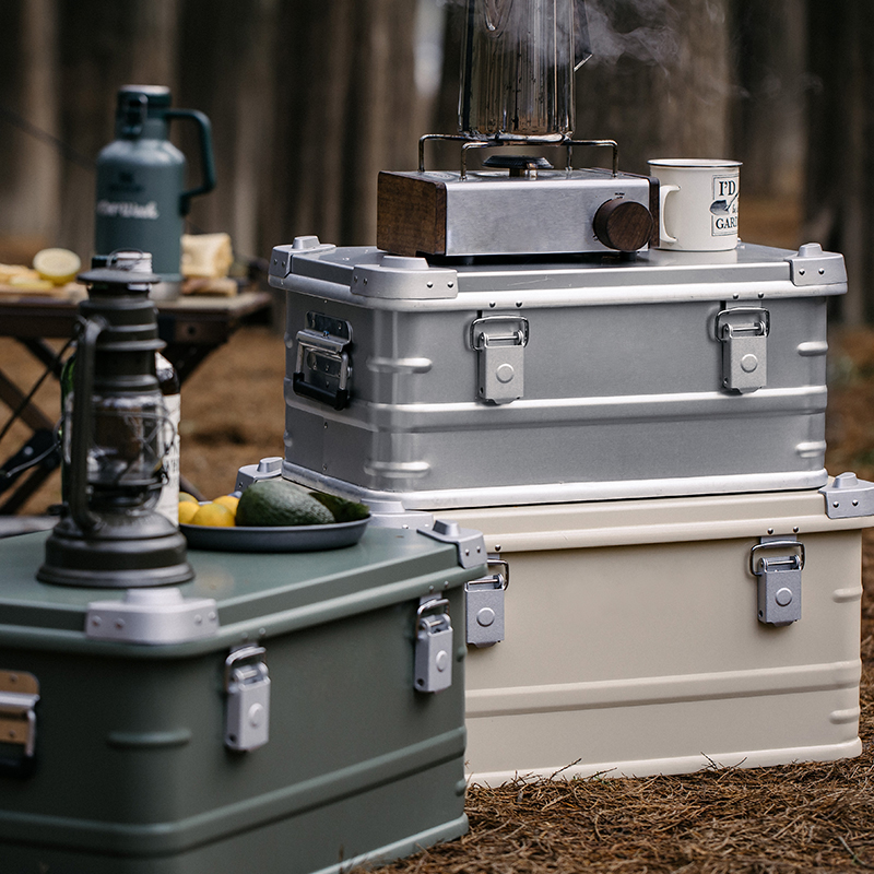 Boîtes et conteneurs de camping en aluminium pour les voyages en voiture en plein air