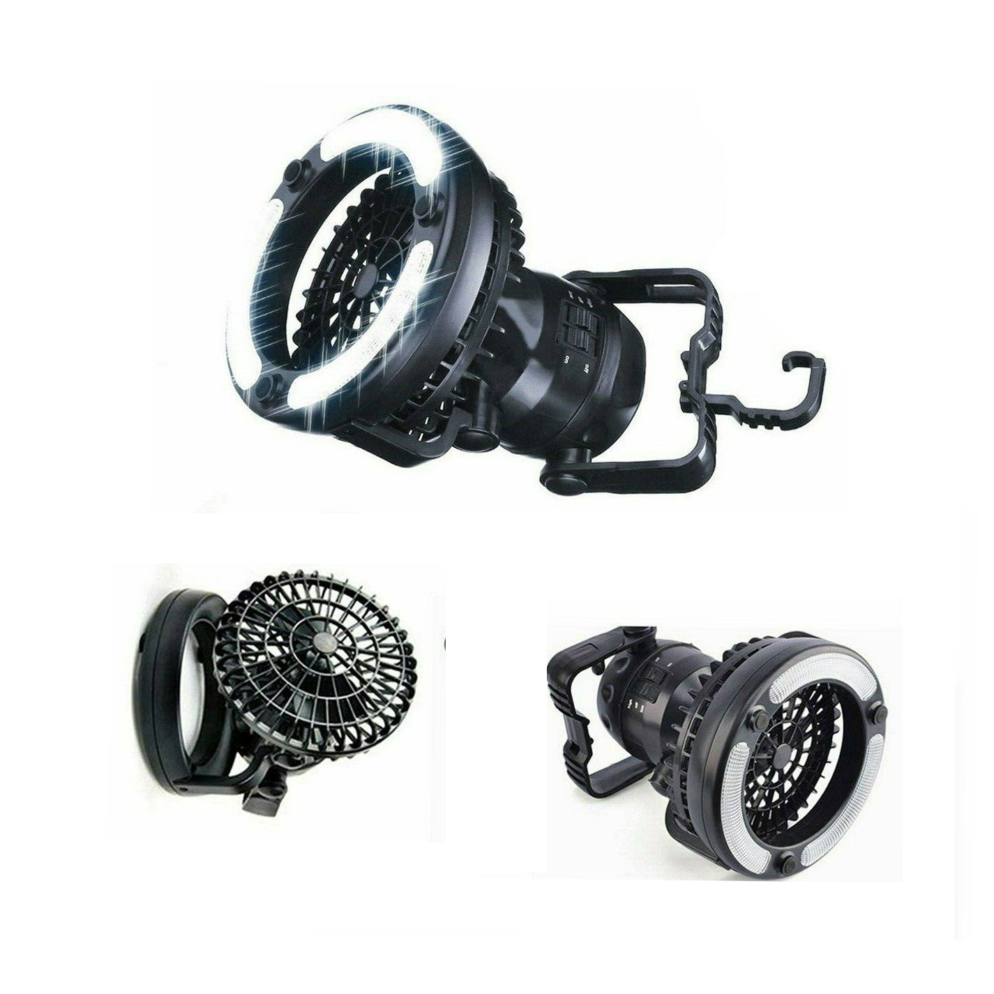 Portable Hiking Outdoor Camping Fan Lantner Light
