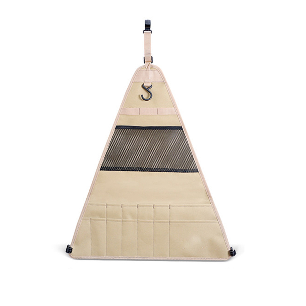Picnic camping outdoor triangle rack tableware storage bag
