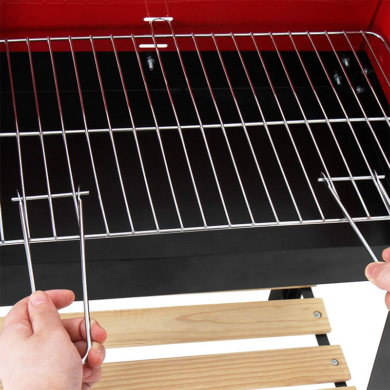 Portable Trolley Outdoor Steel BBQ Grill