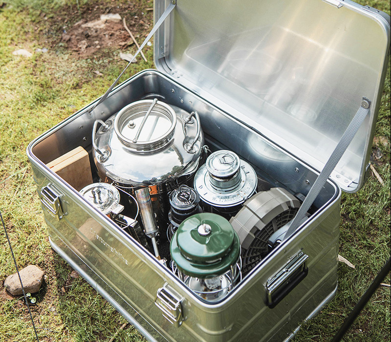 Boîtes et conteneurs de camping en aluminium pour les voyages en voiture en plein air