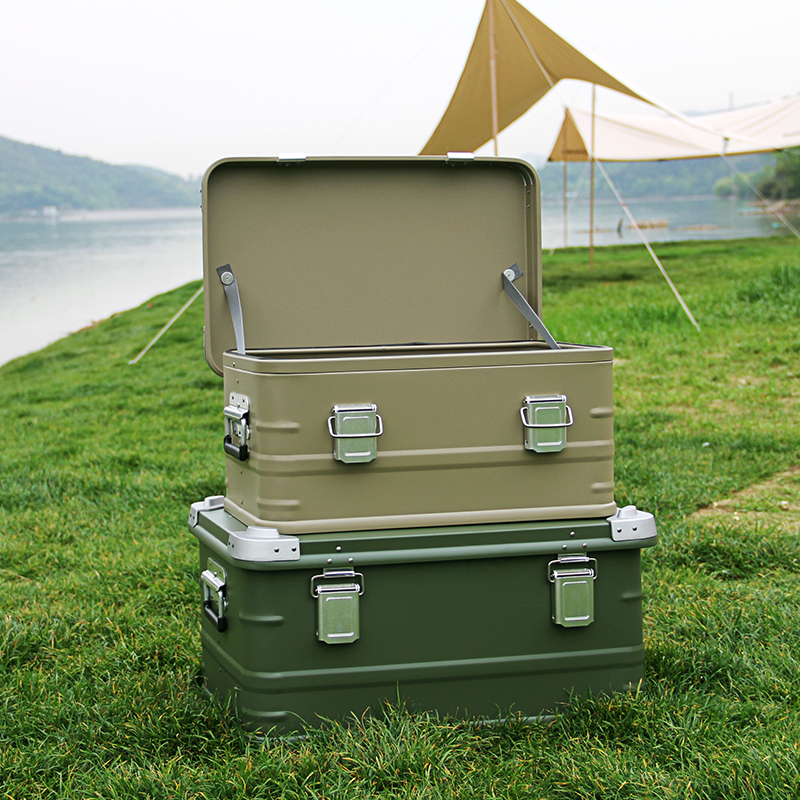 Aluminum Camping Boxes & Containers for Outdoor Car Traveling