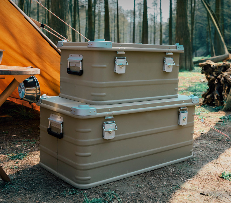 Boîtes et conteneurs de camping en aluminium pour les voyages en voiture en plein air