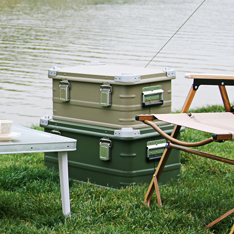 Boîtes et conteneurs de camping en aluminium pour les voyages en voiture en plein air