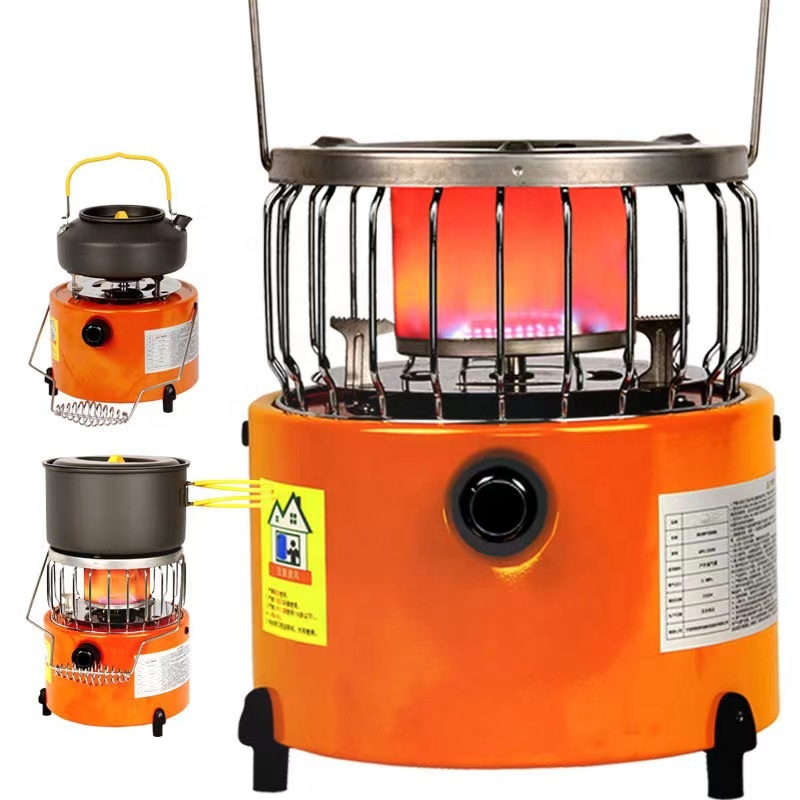 2 in 1 Outdoor Camping Propane Heater & Stove For Tent Traveling, Fishing, Hunting and Backpacking Hiking