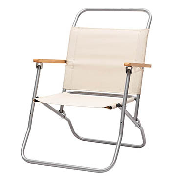 Outdoor Glamping Aluminum Alloy Folding Chair with Backrest