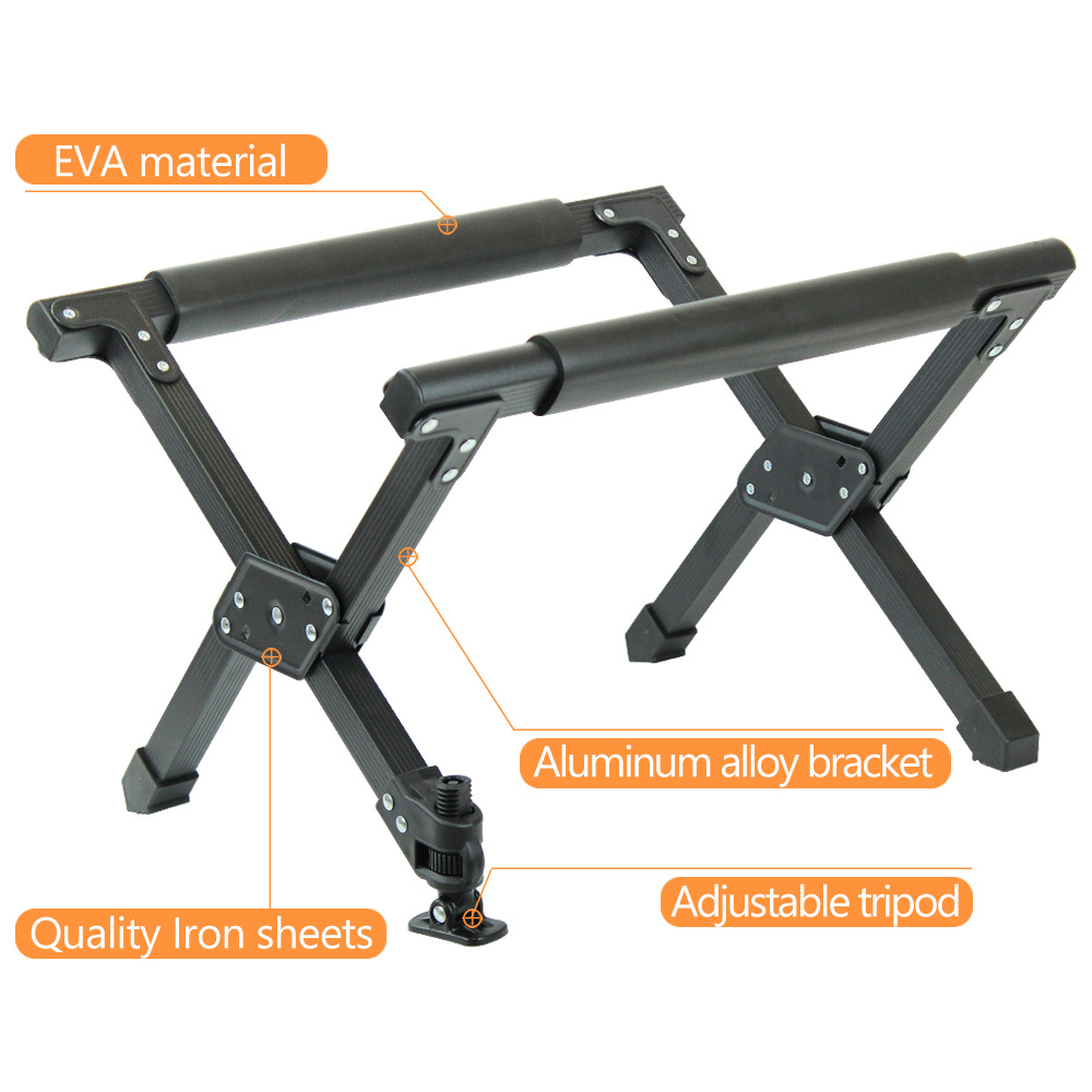 Outdoor Aluminum Folding Ice Bucket Rack, Storage Box Bracket Shelf