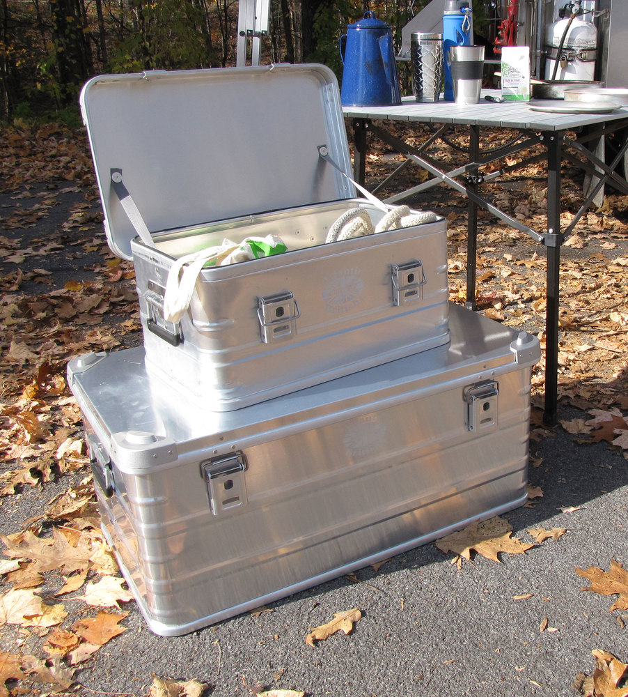Boîtes et conteneurs de camping en aluminium pour les voyages en voiture en plein air