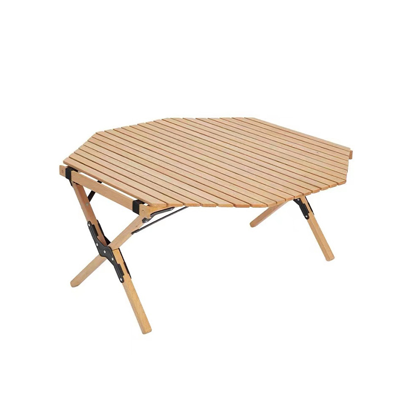 Outdoor camping octagonal folding table