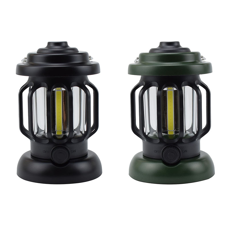 Powered Camping Lantern With Hanging Hook & 3AA batteries