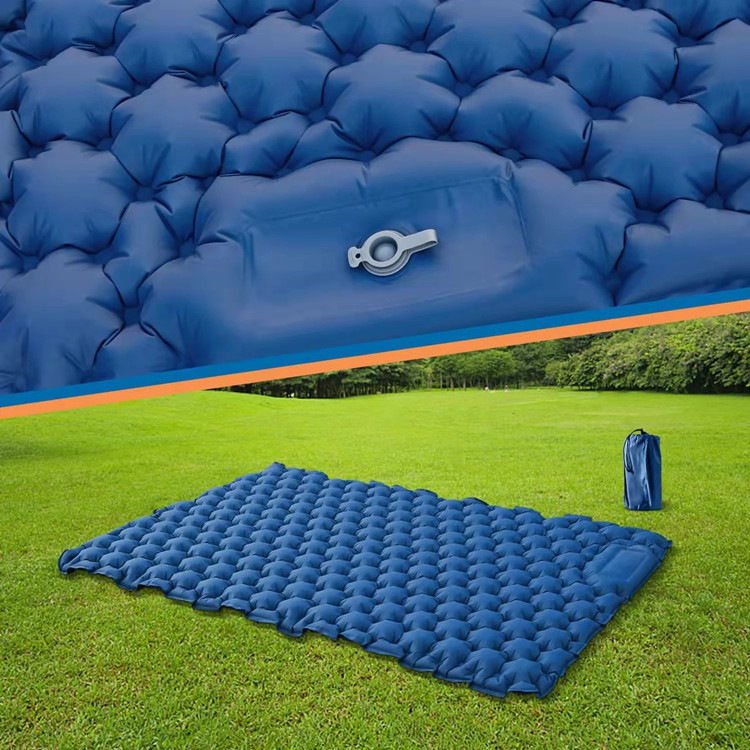 2 People Moistureproof Inflatable Camping Mattress Pad KASSICO