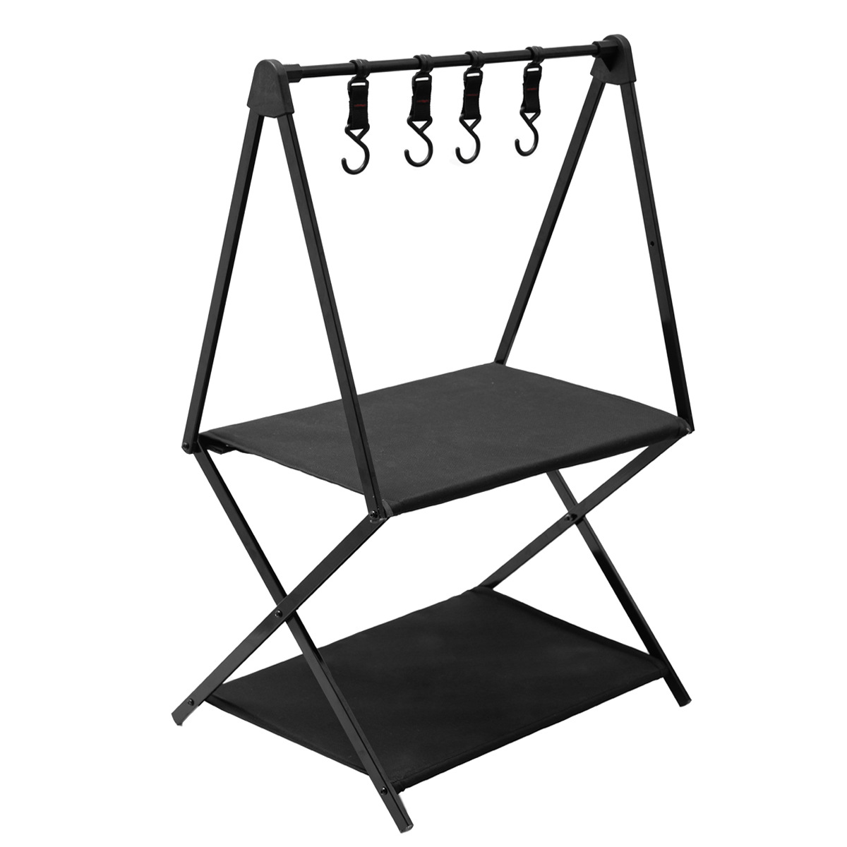 Aluminum Folding Camping Storage Shelves: Double and Triple Layer