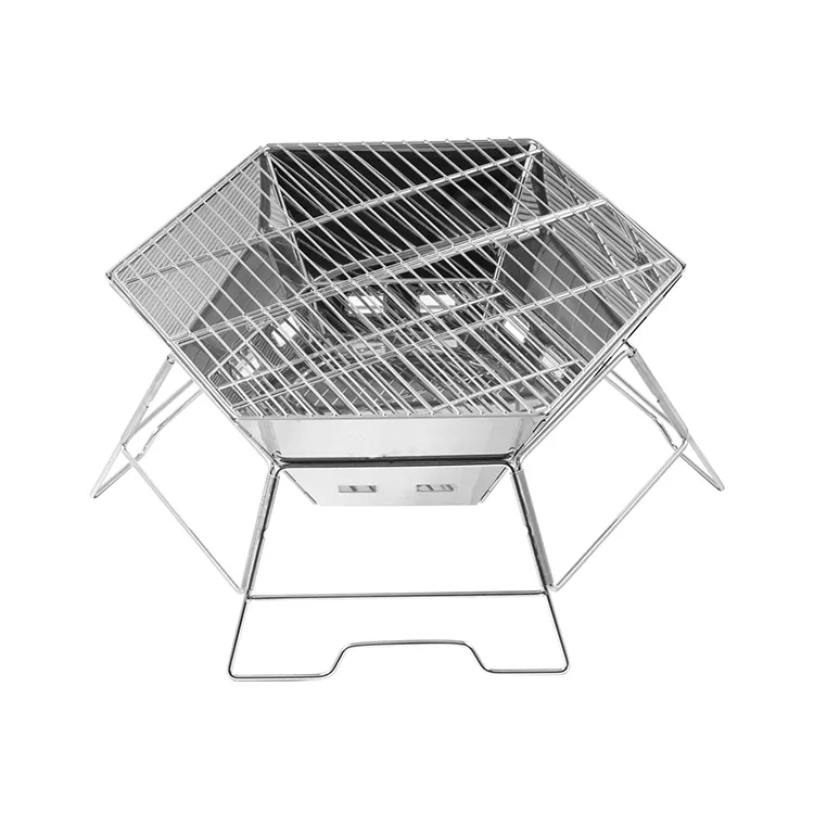 Portable Folding Barbecue BBQ Grill For Outdoor Cooking