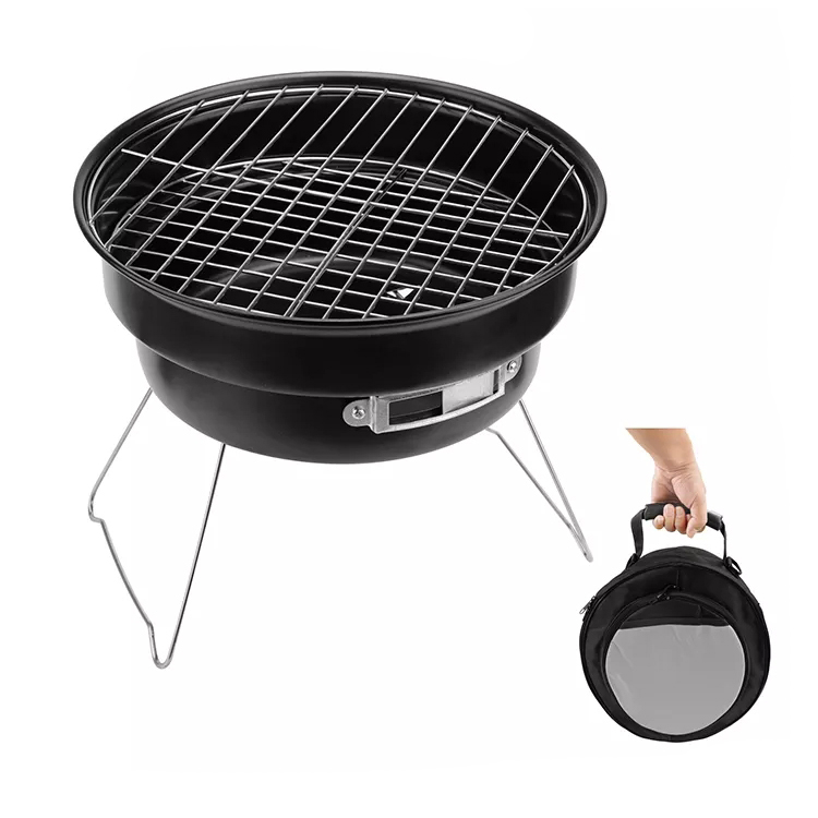 Round Camping Charcoal BBQ Grill