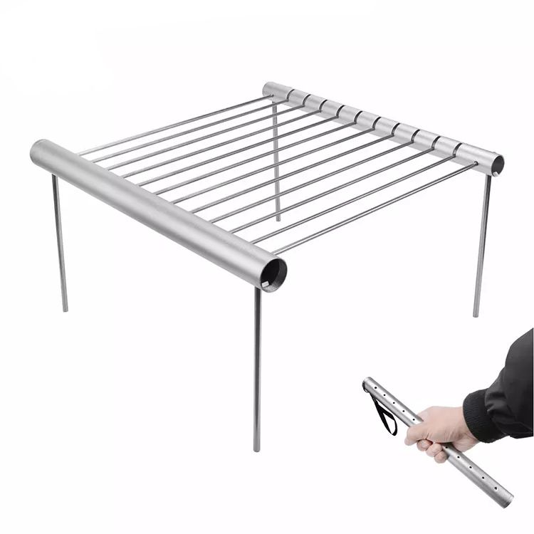 Stainless Steel Outdoor Simple Folding Barbecue Grill