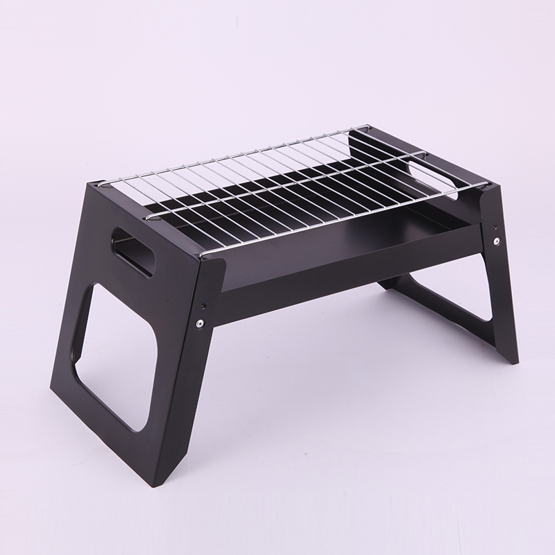 X Shape Portable Charcoal Table Folding BBq Grill