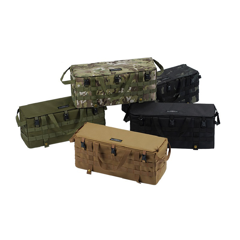 Outdoor Camping Organizer  Storage Bags with Table Side And  Armrest Side