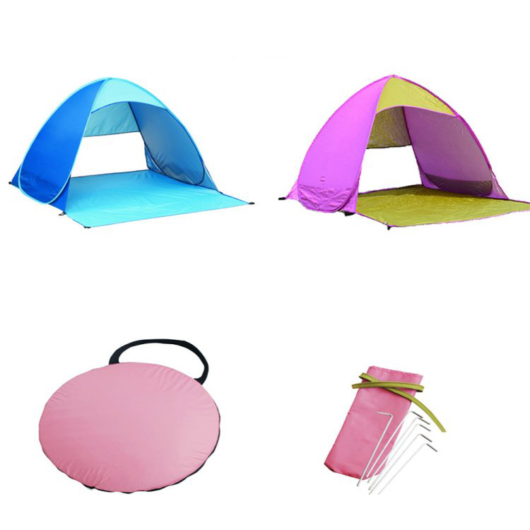 Outdoor Instant Pop up Infant Beach Tent With UV Protection Sun Shade