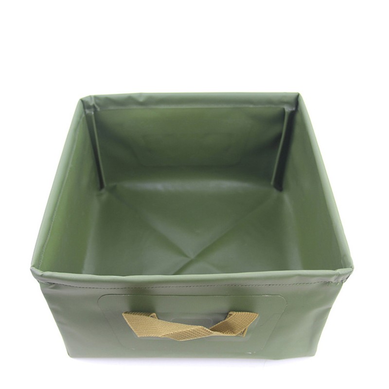 Folding  Water Bucket for Outdoor Camping ，Collapsible Square Water  Bucket