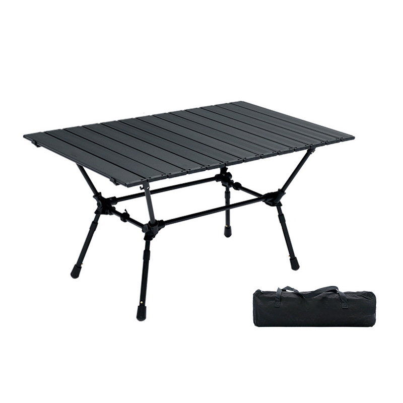 Aluminum Folding Camping Table - Portable, Height Adjustable, For Outdoors, Camping, Backpacking, Beach, Picnics