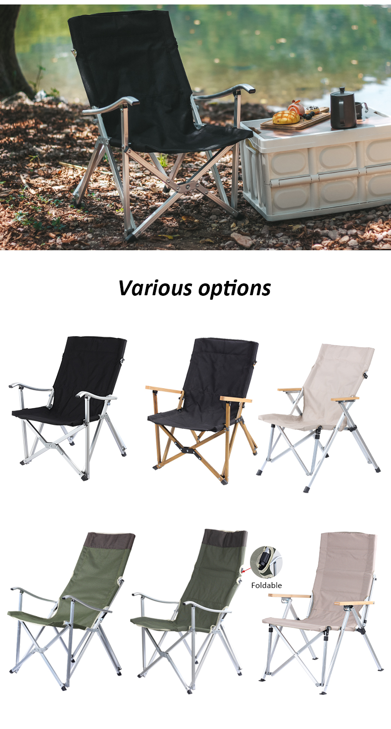 Chaises de camping en aluminium pliables extérieures Dachuan