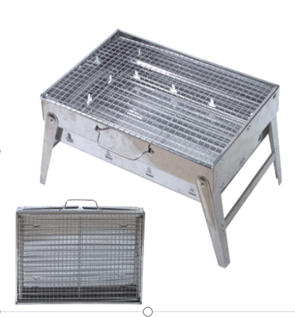 Outdoor Stainless Steel Grill, Charcoal Stove For 3 to 6 People