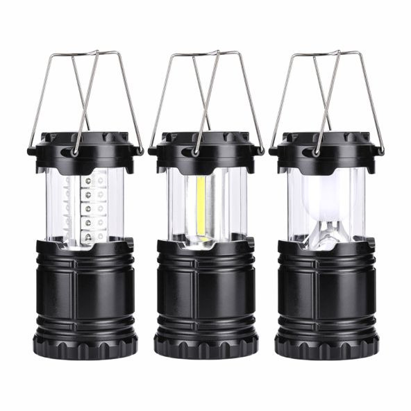 Mini 30 LED Telescopic Camping Light Portable Plastic Lantern with Hook