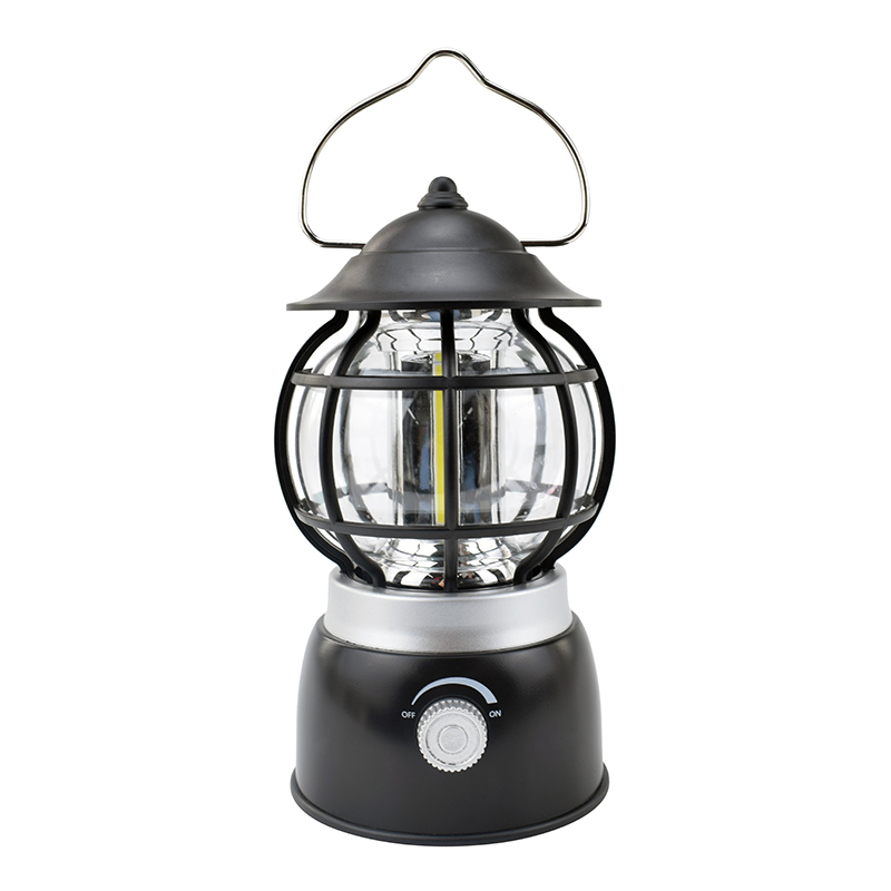 Bright COB Dimming Switch with Hook 3AA battery Retro LED Camping Lantern Outdoor Vintage Camping Light Lamp