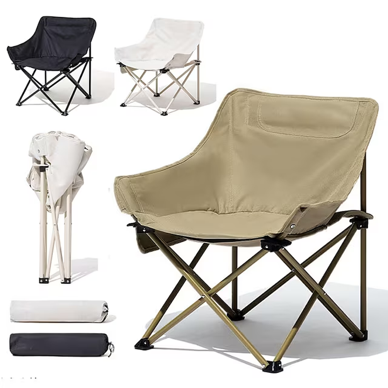 AMAZON Hot Portable Folding Camping Moon Chair for Beach Picnic with Carrying Bag
