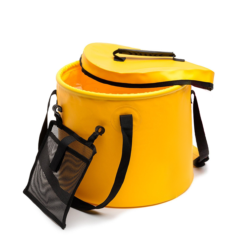 Fashion multi-color high quality eco-friendly plastic fishing pliable folding bucket