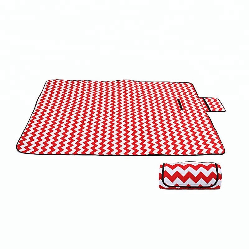 Tapis de plage en toile pliable pour camping – Couverture de pique-nique imperméable