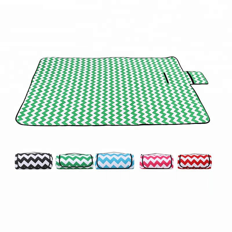 Tapis de plage en toile pliable pour camping – Couverture de pique-nique imperméable