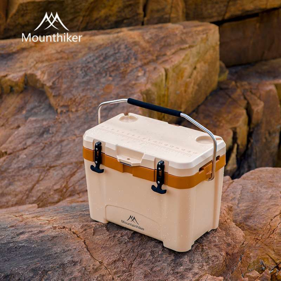 MOUNTAINHIKER 20.1" x12.2" x15" Incubator Outdoor Box 26L Camp Portable Large Fresh-Keeping Box Cold Hot Ice Bucket Refrigerator