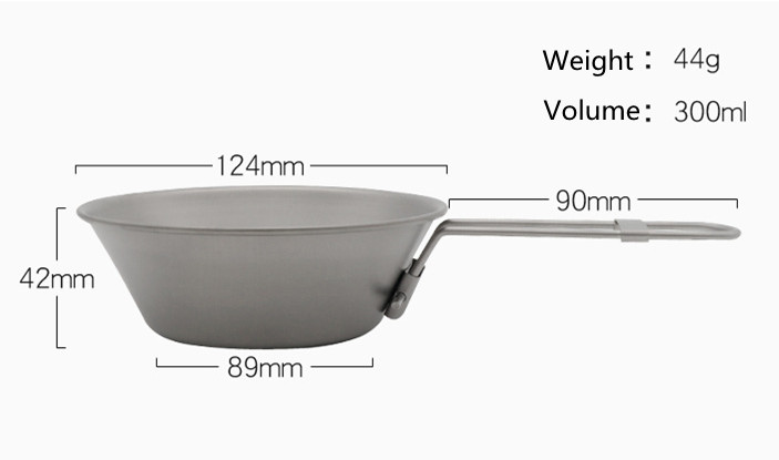 Titanium Outdoor Picnic Bowl & Salad Cup